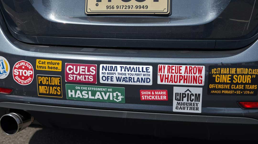 Avoid Legal Trouble with Offensive Bumper Stickers