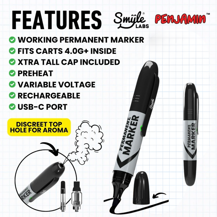 NEW! Permanent Marker Penjamin by Smyle Labs