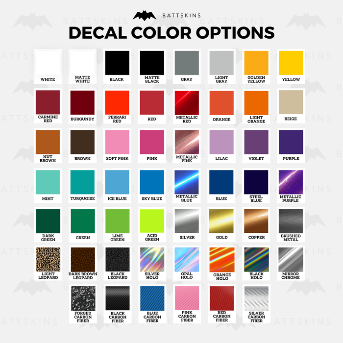 Overlay Sticker Decals fits 2024+ Models | Custom Colors Available