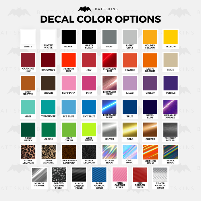 Overlay Sticker Decals fits 2024+ Models | Custom Colors Available