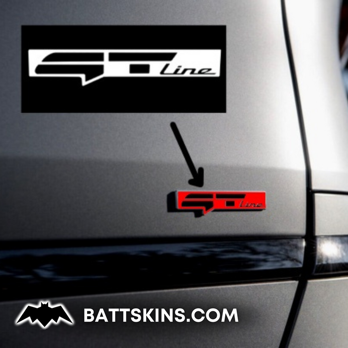 KIA EV6 "GT" or "GT Line" Stencil Decal for KIA EV6 GT Badge