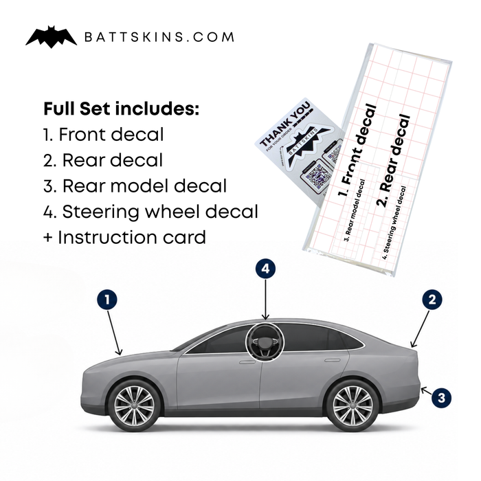 Overlay Sticker Decals fits 2024+ Models | Custom Colors Available
