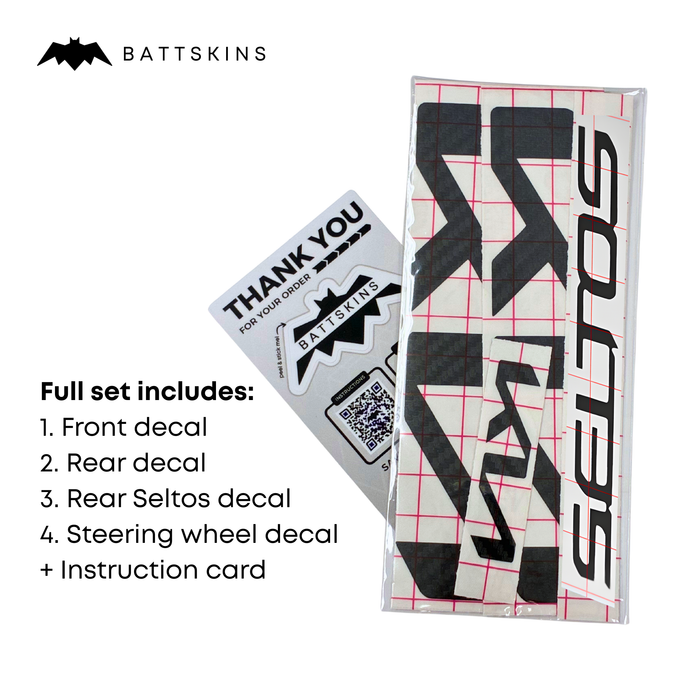 Overlay Logo Decals fits Seltos | 4 Logo Decals