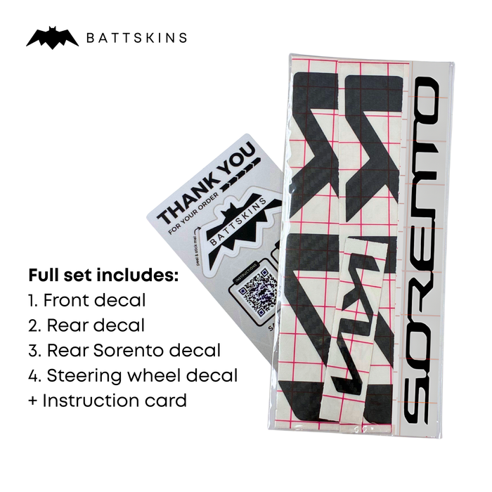 Overlay Logo Decals fits 2022+ Sorento | 4 Logo Decals