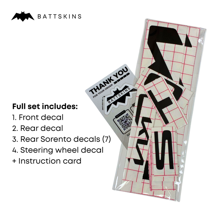 Overlay Logo Decals fits 2022+ Sorento | 4 Logo Decals