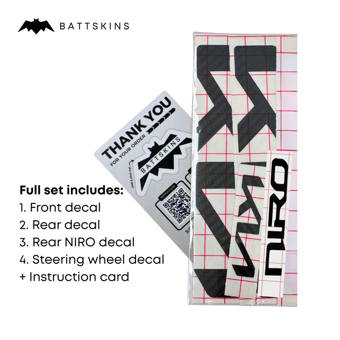 Overlay Logo Decals fits 2023+ Niro | 4 Logo Decals