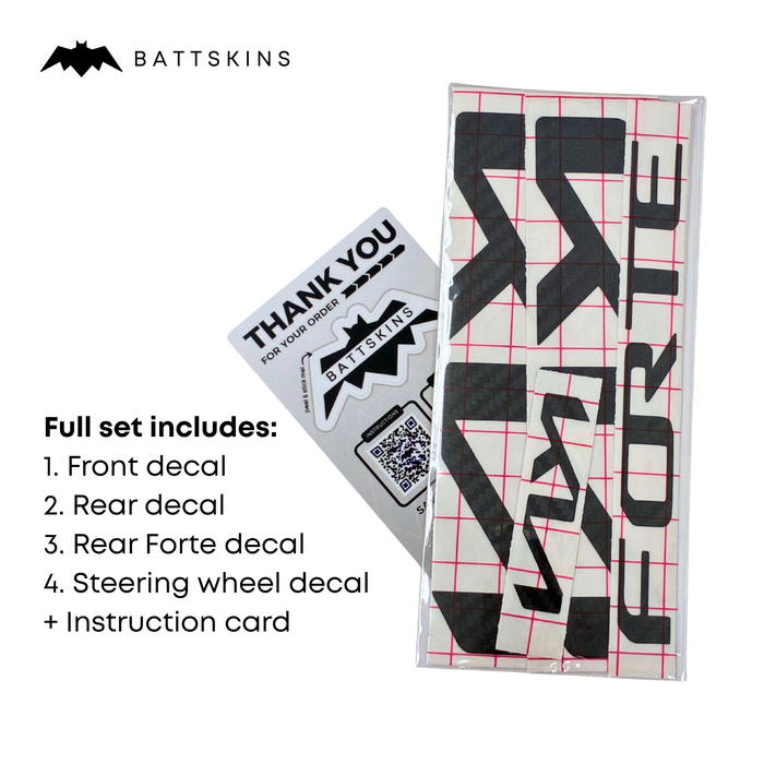 Overlay Logo Decals fits 2022+ Forte | 4 Logo Decals
