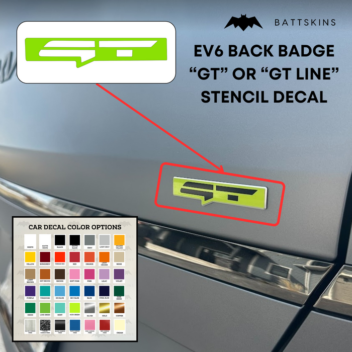 K5 "GT" Stencil Decal for GT Badge