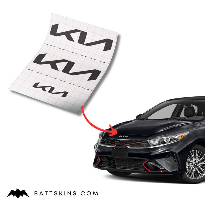 2022+ KIA Forte EMBLEM OVERLAYS | 3 Logo Decals