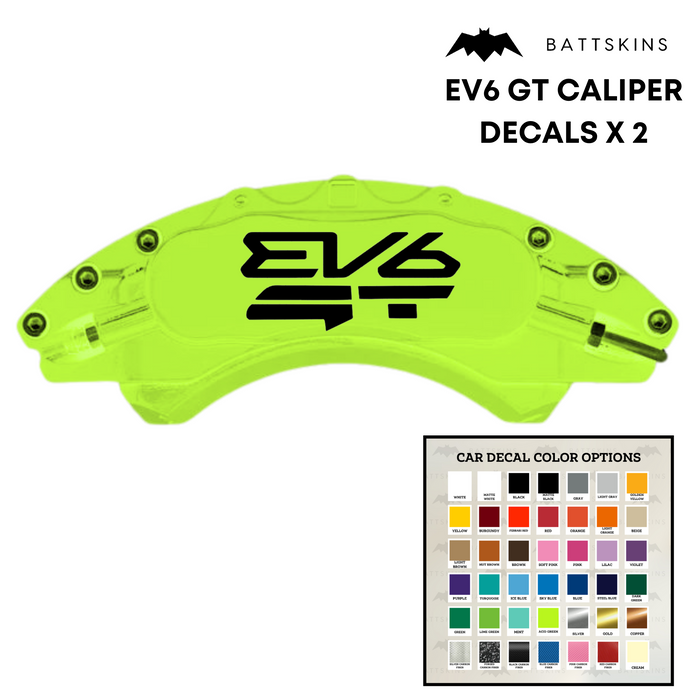 KIA EV6 Caliper Decals (2 Decals)