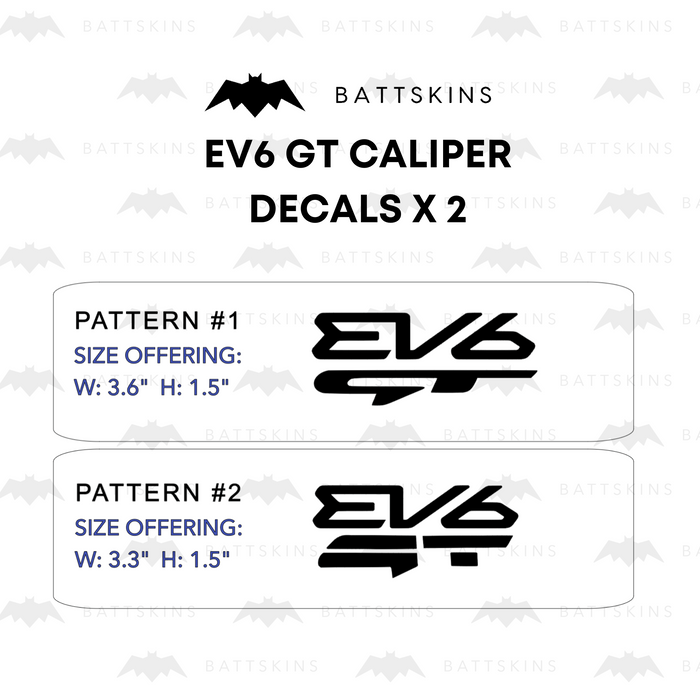 KIA EV6 Caliper Decals (2 Decals)