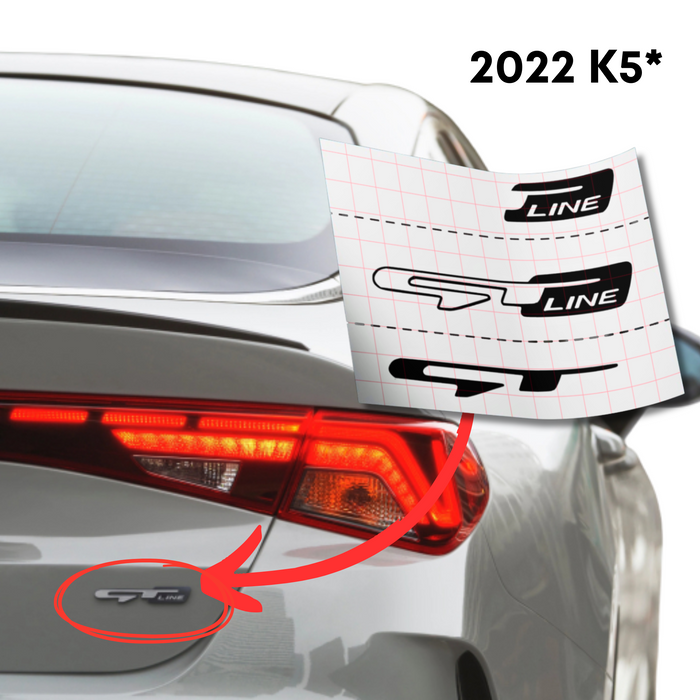 Overlay Decal for "GT" or "GT-Line" fits K5