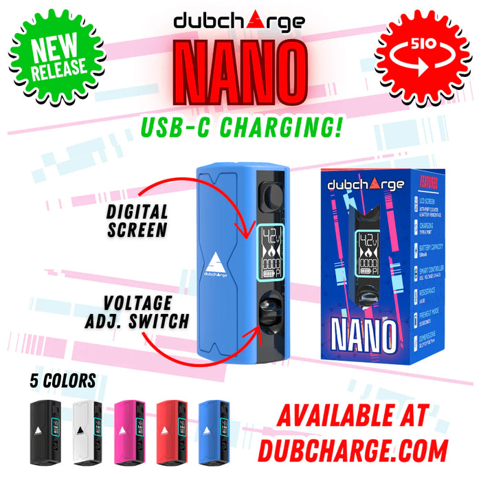 DubCharge Nano - Palm-Sized 510 Thread Battery