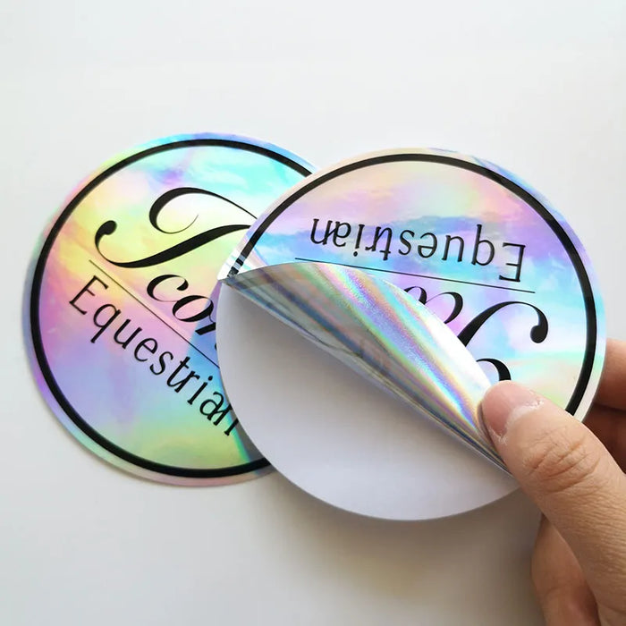 Holographic Circle Stickers