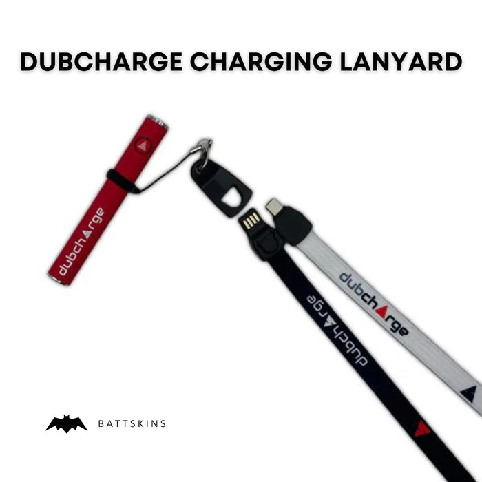 DubCharge USB to USB-C Lanyard for Pen Battery - Wear, Carry & Charge Solution for On-The-Go | Batteries Not Included