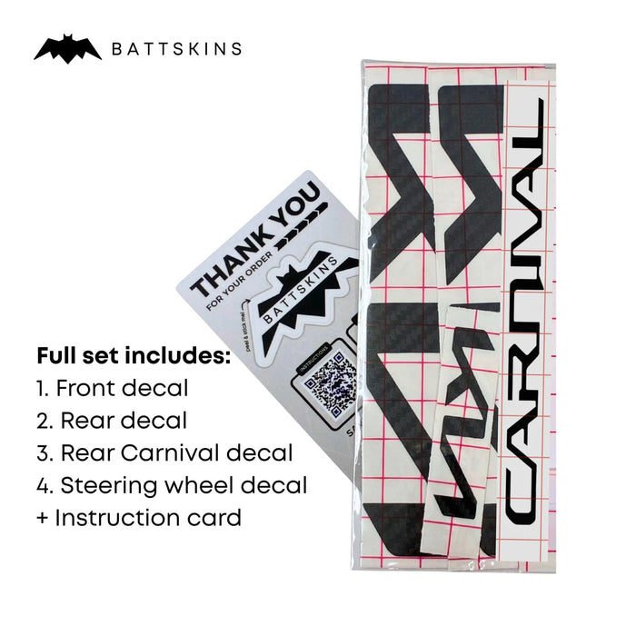 Overlay Logo Decals fits Carnival | 4 Logo Decals