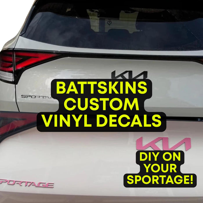 Overlay Logo Decals fits 2022-26 Sportage | 4 Logo Decals