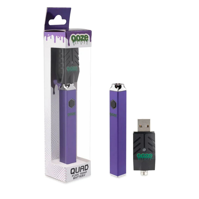 OOZE Quad - 500 mAh Square Flex Temp Battery + Customizable Skin BattSkins OOZE Quad - 500 mAh Square Flex Temp Battery + Customizable Skin BattSkins