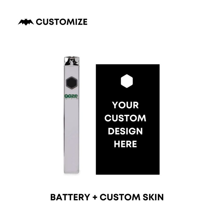 OOZE Quad - 500 mAh Square Flex Temp Battery + Customizable Skin BattSkins OOZE Quad - 500 mAh Square Flex Temp Battery + Customizable Skin BattSkins