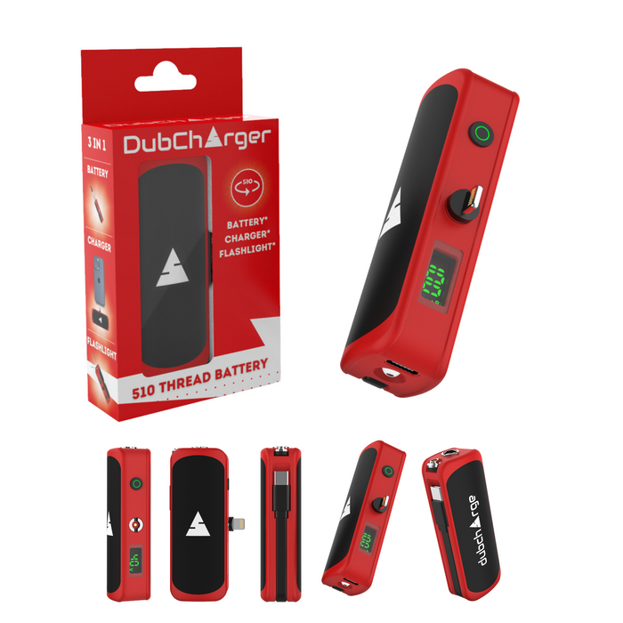 The DubCharger - Portable Charger / Flash Light / 510 Thread Battery