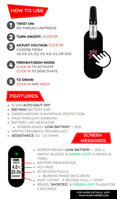 vape battery says shorted The Volt