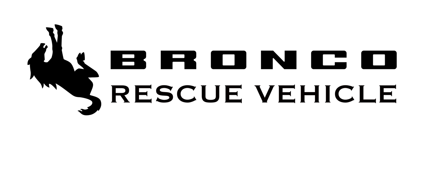 JEEP Decal Sticker | Bronco Rescue Vehicle | Jeep Bumper Sticker