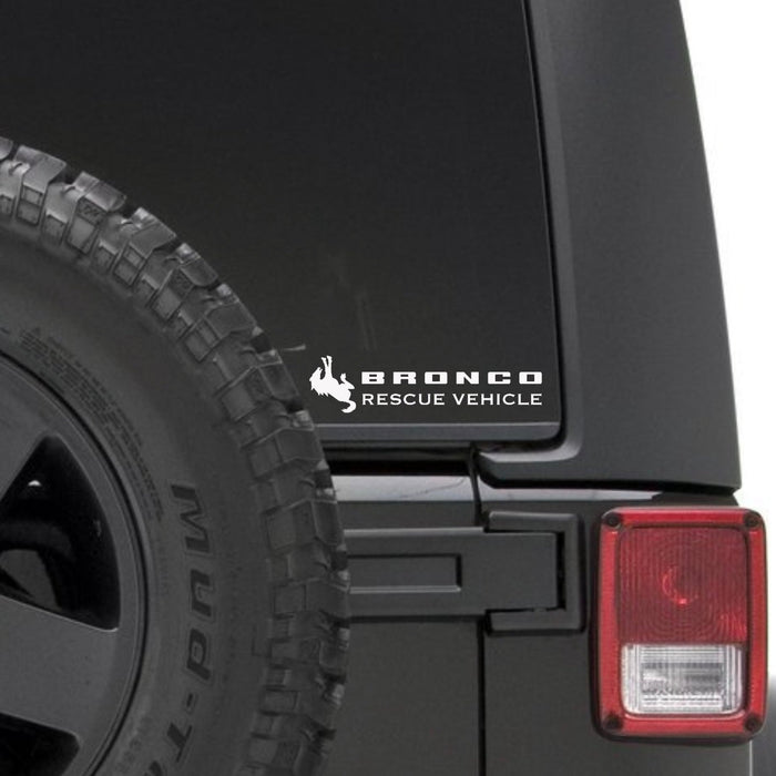 JEEP Decal Sticker | Bronco Rescue Vehicle | Jeep Bumper Sticker