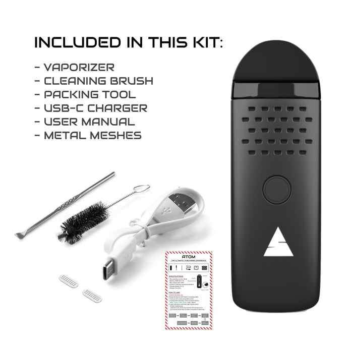 DubCharge Atom Dry Herb Vaporizer Kit - Discreet and Portable Device